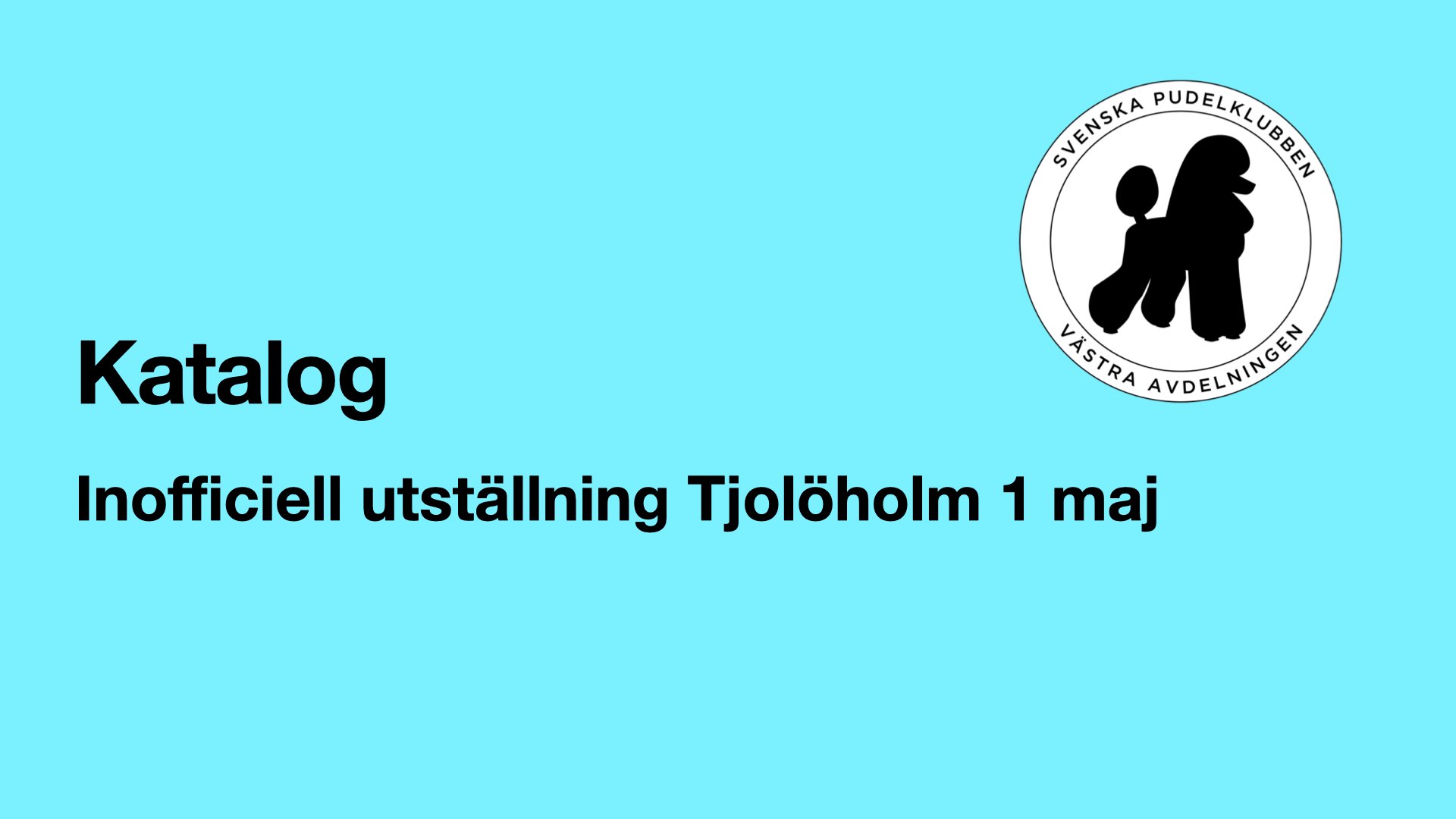Katalog utställning Tjolöholm 1 maj 2024