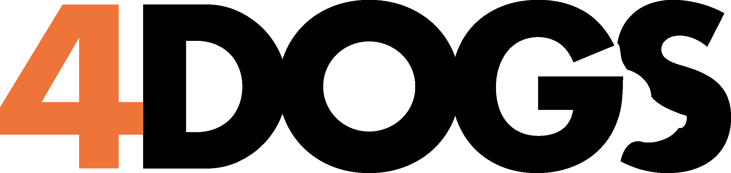 4Dogs-logga-genomskinlig-med-svart-text